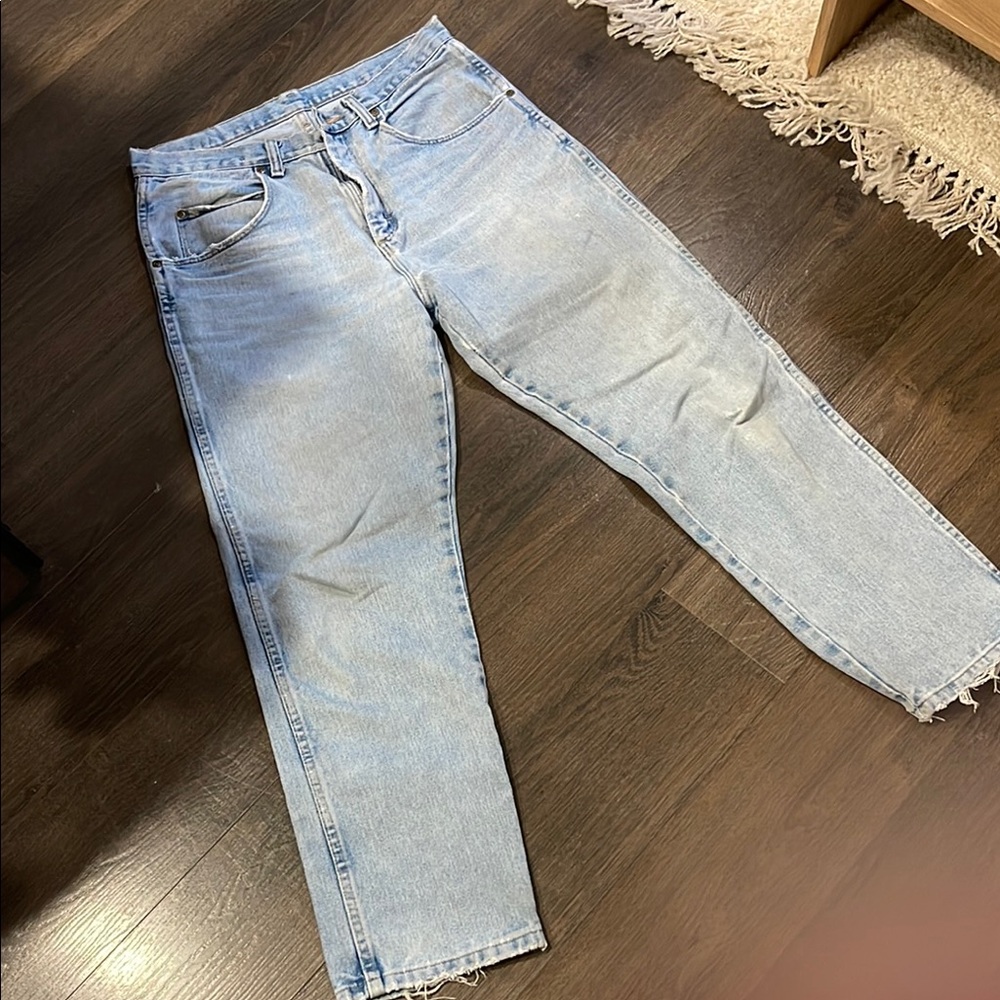 Wrangler Light Blue Wide Leg Jeans